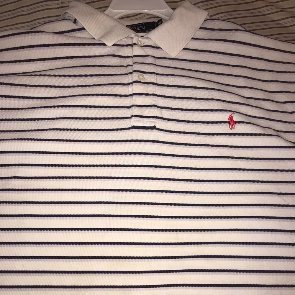 Mens Ralph Lauren Polo shirt stripes 4XL